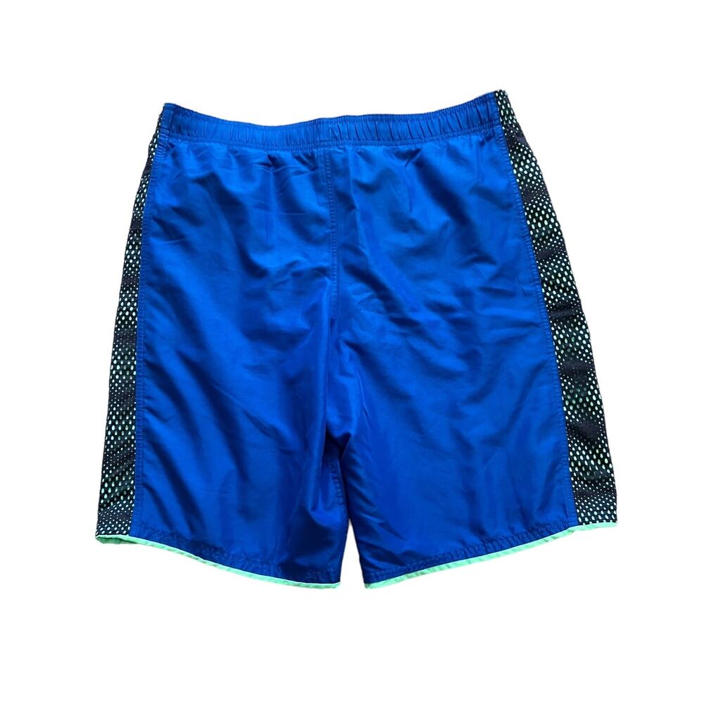 Nike Men's Blue Elastic Waist & Drawstring Swim Trunks | Size Large - Picture 2 of 11